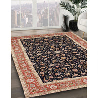Traditional Bakers Brown Persian Rug, tr52