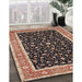 Traditional Bakers Brown Persian Rug in Family Room, tr52
