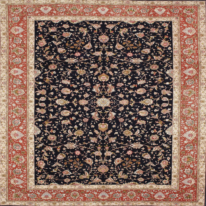 Square Traditional Bakers Brown Persian Rug, tr52