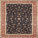 Square Traditional Bakers Brown Persian Rug, tr52
