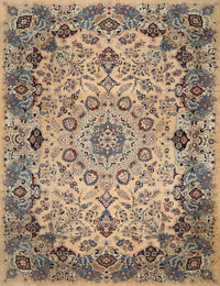 Machine Washable Traditional Coffee Brown Rug, wshtr530