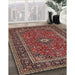 Machine Washable Traditional Saffron Red Rug in a Family Room, wshtr532