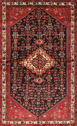 Machine Washable Traditional Sienna Brown Rug, wshtr534