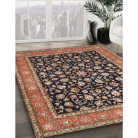 Traditional Light Copper Gold Persian Rug, tr536