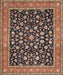 Machine Washable Traditional Light Copper Gold Rug, wshtr536