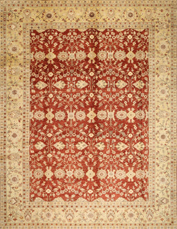 Machine Washable Traditional Orange Red Rug, wshtr539