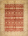 Traditional Orange Red Oriental Rug, tr539