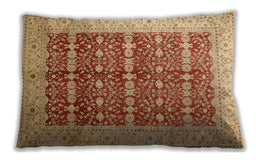 Traditional Classic Rectangular Orange Red Orange Lumbar Throw Pillow, 13 inch by 19 inch, lbtr539