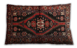 Traditional Classic Rectangular Sienna Brown Lumbar Throw Pillow, 13 inch by 19 inch, lbtr53