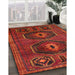 Traditional Red Persian Rug in Family Room, tr543