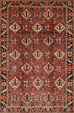 Machine Washable Traditional Crimson Red Rug, wshtr544