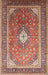 Traditional Fire Brick Red Medallion Rug, tr545