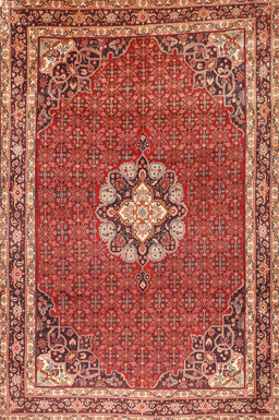 Machine Washable Traditional Sunrise Orange Rug, wshtr547