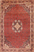 Machine Washable Traditional Sunrise Orange Rug, wshtr547