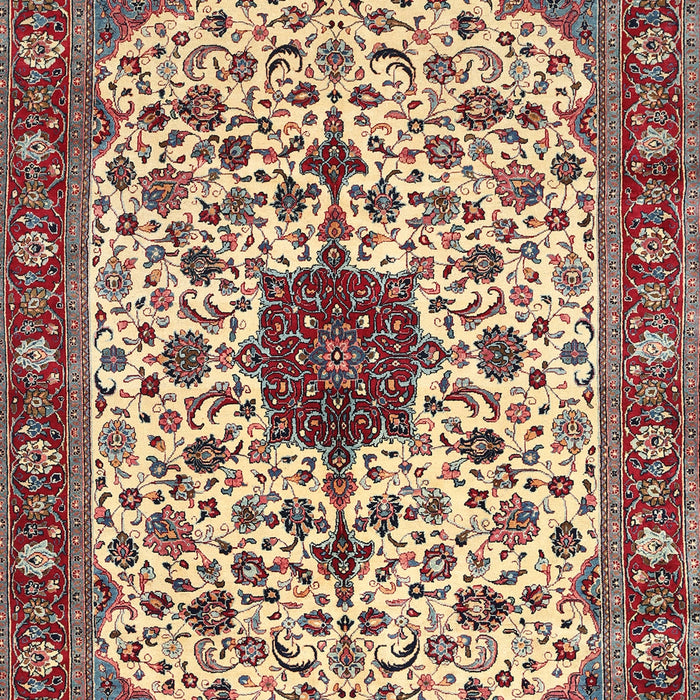Traditional Brown Red Medallion Rug, tr548
