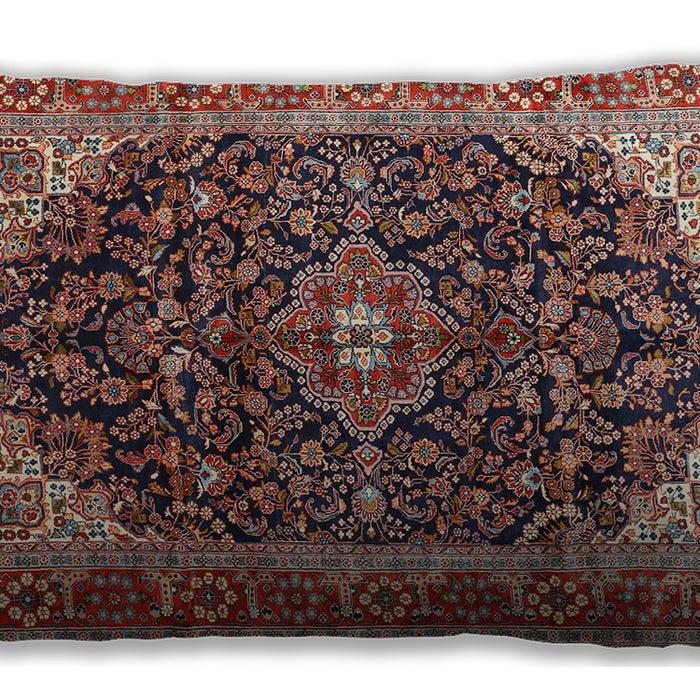 Traditional Classic Rectangular Saffron Red Lumbar Throw Pillow, 13 inch by 19 inch, lbtr549