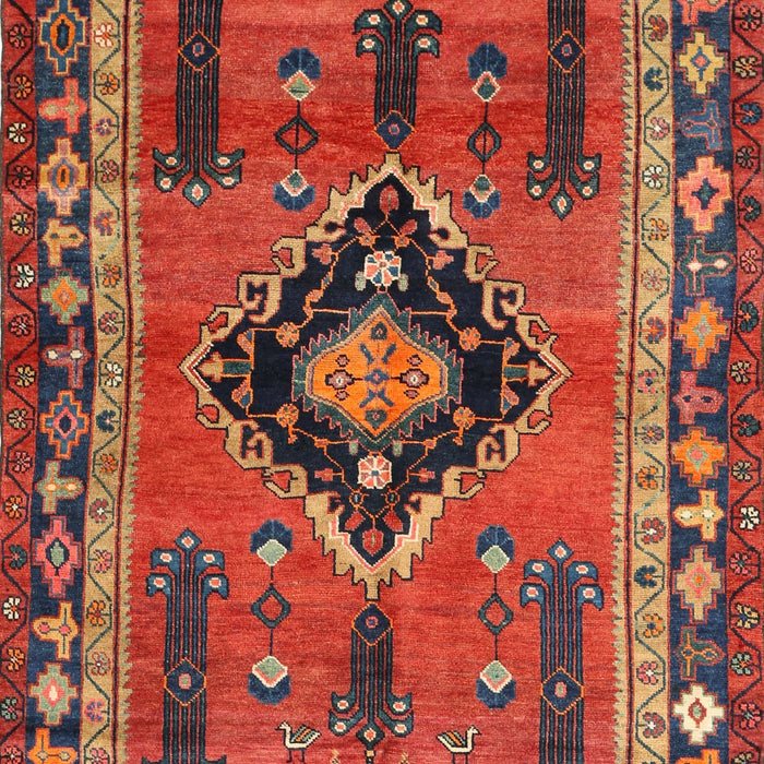 Traditional Dark Gold Brown Persian Rug, tr550