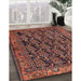 Traditional Rust Pink Persian Rug in Family Room, tr551