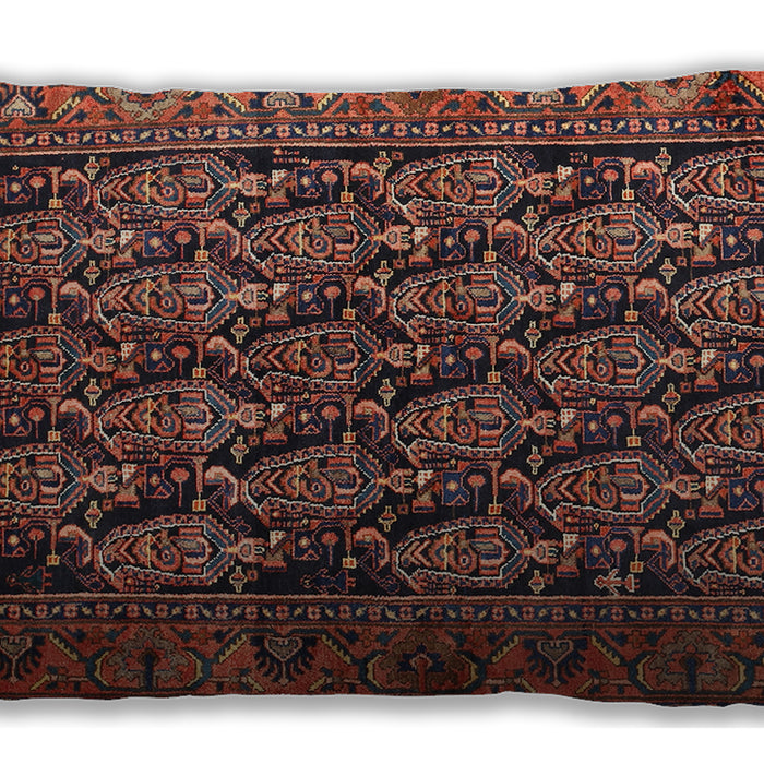 Traditional Classic Rectangular Rust Pink Lumbar Throw Pillow, 13 inch by 19 inch, lbtr551