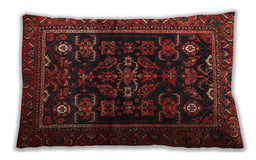 Traditional Classic Rectangular Sepia Brown Lumbar Throw Pillow, 13 inch by 19 inch, lbtr552