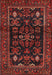 Machine Washable Traditional Sepia Brown Rug, wshtr552