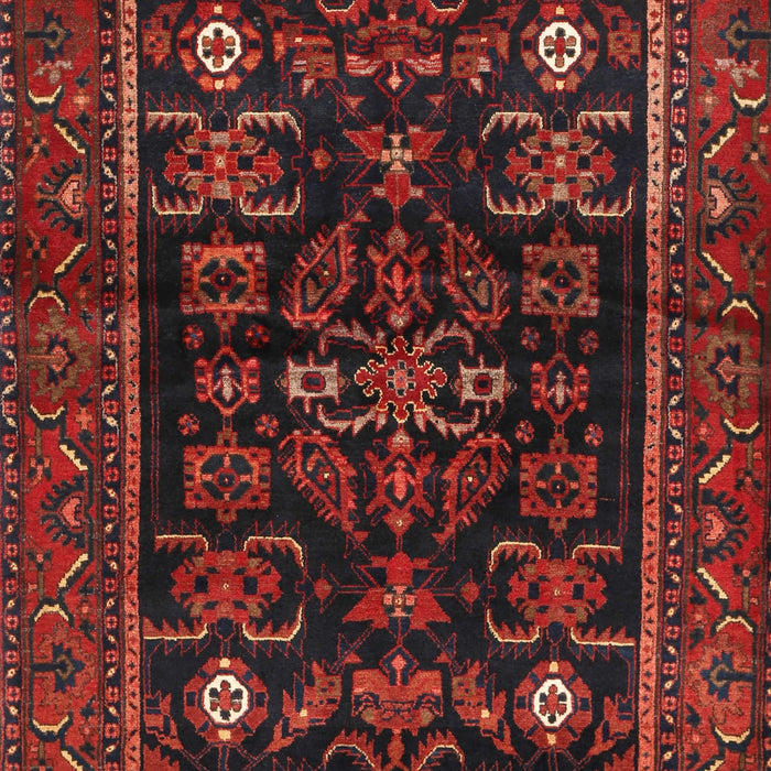 Machine Washable Traditional Sepia Brown Rug, wshtr552