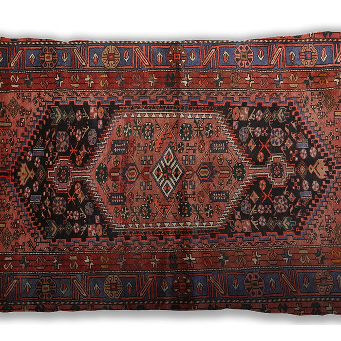 Traditional Classic Rectangular Saffron Red Lumbar Throw Pillow, 13 inch by 19 inch, lbtr553
