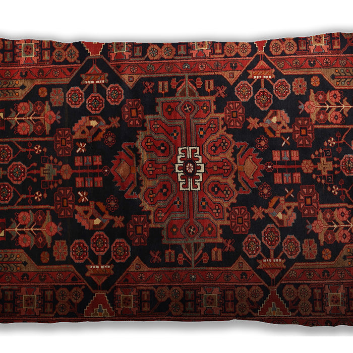 Traditional Classic Rectangular Tomato Red Lumbar Throw Pillow, 13 inch by 19 inch, lbtr554