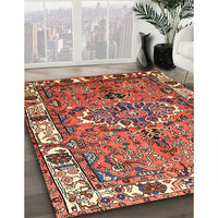 Traditional Tangerine Pink Persian Rug, tr555