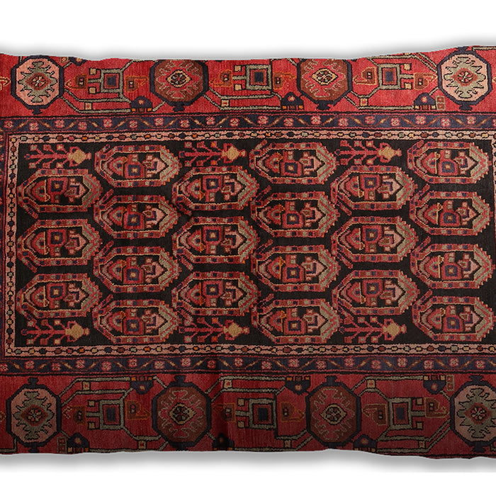 Traditional Classic Rectangular Tomato Red Lumbar Throw Pillow, 13 inch by 19 inch, lbtr556