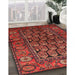 Machine Washable Traditional Tomato Red Rug in a Family Room, wshtr556