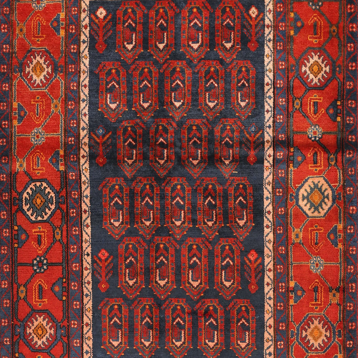 Machine Washable Traditional Red Rug, wshtr557
