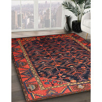 Traditional Saffron Red Persian Rug, tr558