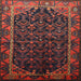 Square Traditional Saffron Red Persian Rug, tr558