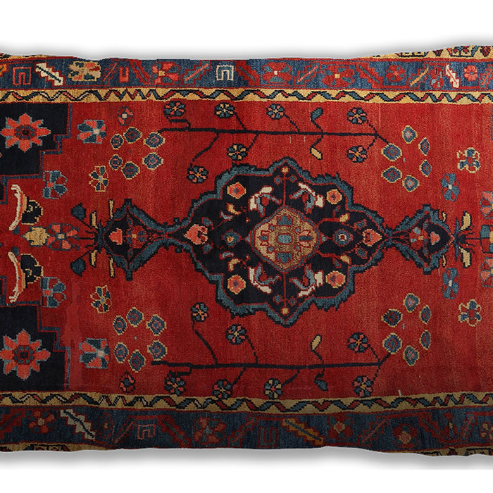 Traditional Classic Rectangular Brown Lumbar Throw Pillow, 13 inch by 19 inch, lbtr559