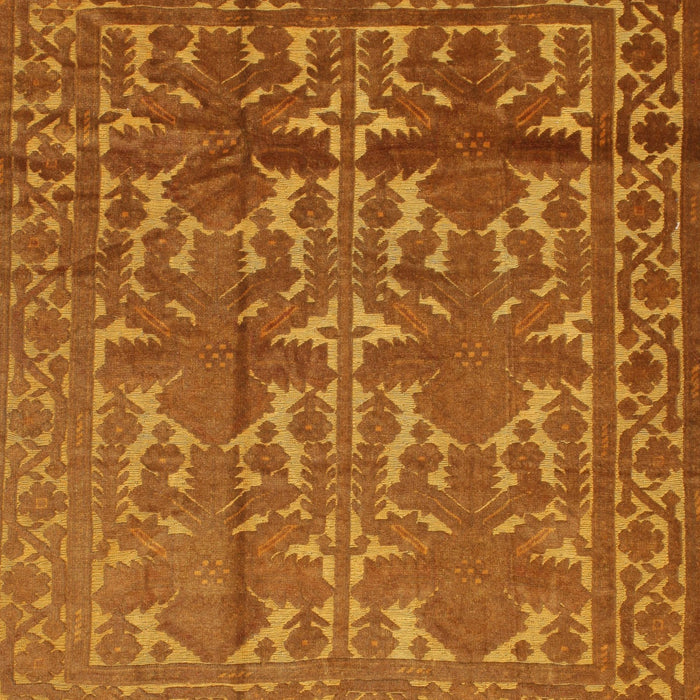 Traditional Mahogany Brown Southwestern Rug, tr55