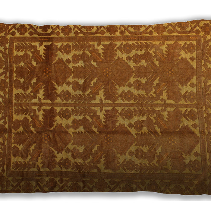 Traditional Classic Rectangular Mahogany Brown Lumbar Throw Pillow, 13 inch by 19 inch, lbtr55