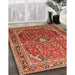 Traditional Sand Brown Persian Rug in Family Room, tr560