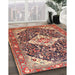 Machine Washable Traditional Fire Brick Red Rug in a Family Room, wshtr561