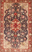 Traditional Saffron Red Medallion Rug, tr562