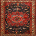 Square Traditional Sienna Brown Persian Rug, tr564