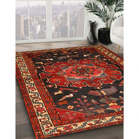 Traditional Sienna Brown Persian Rug, tr564