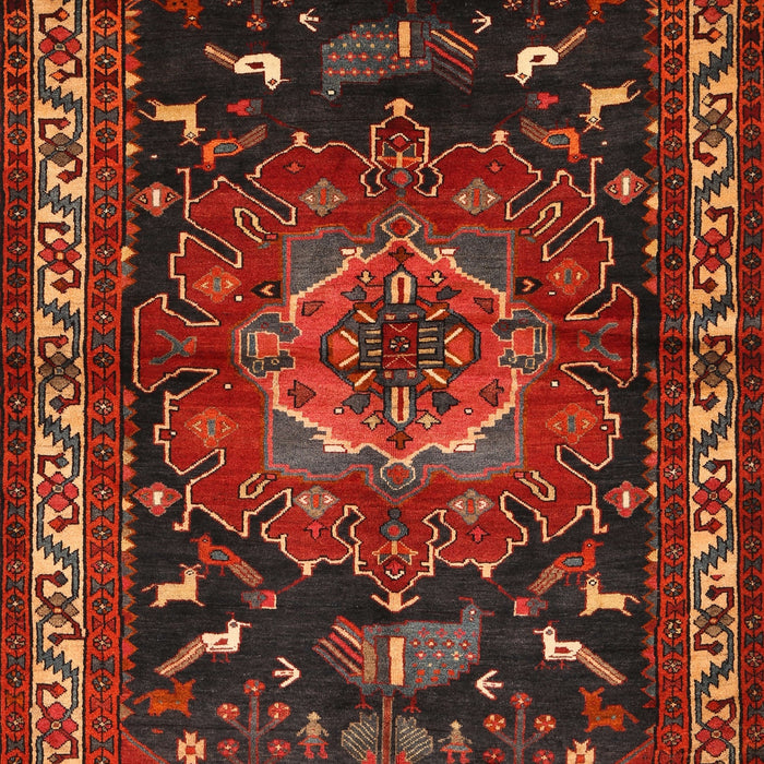 Traditional Sienna Brown Persian Rug, tr564