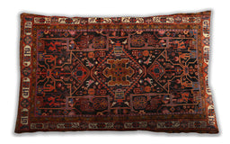 Traditional Classic Rectangular Sienna Brown Lumbar Throw Pillow, 13 inch by 19 inch, lbtr565
