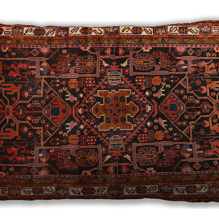 Traditional Classic Rectangular Sienna Brown Lumbar Throw Pillow, 13 inch by 19 inch, lbtr565