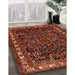 Machine Washable Traditional Sienna Brown Rug in a Family Room, wshtr565