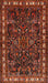 Traditional Sienna Brown Animal Rug, tr565