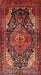 Machine Washable Traditional Tomato Red Rug, wshtr566