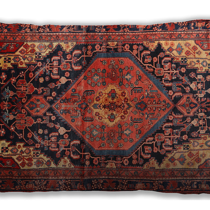 Traditional Classic Rectangular Tomato Red Lumbar Throw Pillow, 13 inch by 19 inch, lbtr566