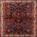Square Traditional Brown Persian Rug, tr567